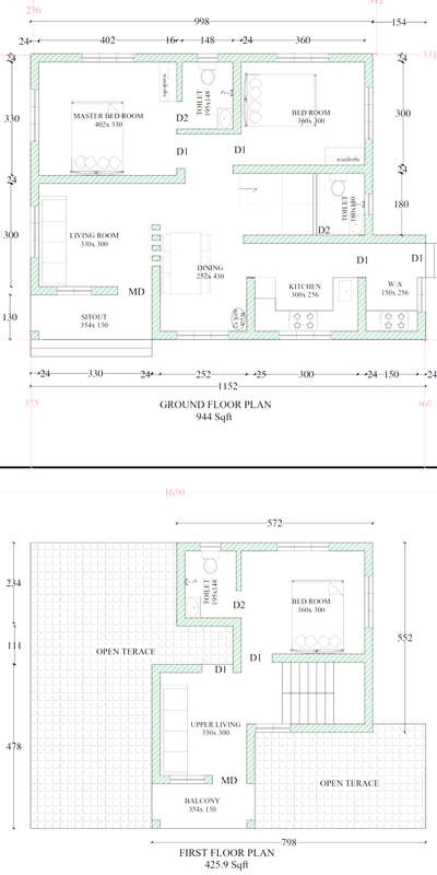 Plans Designs by 3D & CAD Dream Design Hub ✅️, Malappuram | Kolo