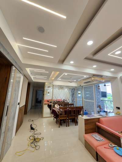Ceiling, Dining, Lighting, Furniture, Table Designs by Interior Designer REIMAGINE  DESIGNS, Delhi | Kolo