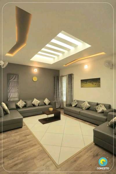 Ceiling, Furniture, Living, Lighting Designs by Architect Concetto Design Co, Kozhikode | Kolo
