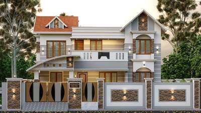 Exterior, Lighting Designs by Contractor JISHNU CP, Malappuram | Kolo