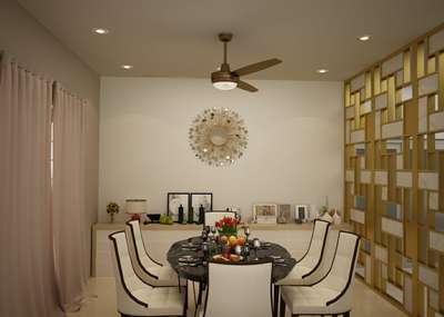 Dining, Furniture, Table, Storage, Wall Designs by Interior Designer Rafat Iqbal, Gautam Buddh Nagar | Kolo