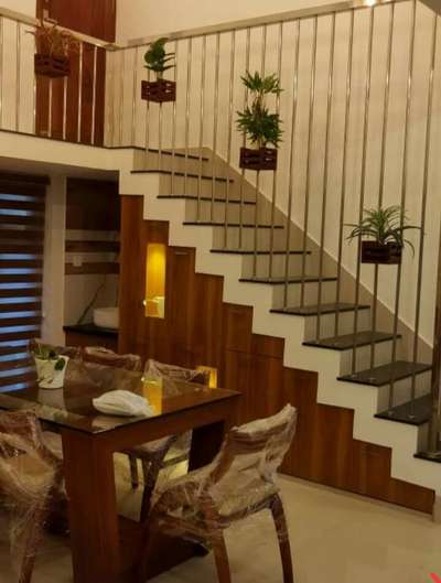 Staircase, Dining Designs by Interior Designer സുരേന്ദ്രൻ സുരേന്ദ്രൻ, Palakkad | Kolo
