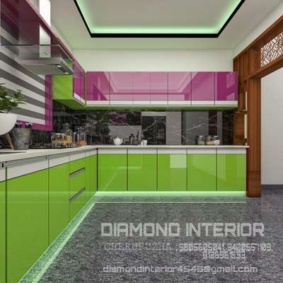 Kitchen, Storage Designs by Interior Designer Rahulmitza Mitza, Kannur | Kolo