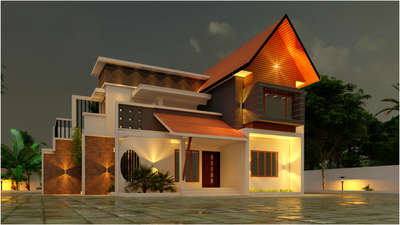 Exterior, Lighting Designs by 3D & CAD Anandhu Roy, Kollam | Kolo