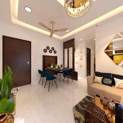 Dining, Furniture, Lighting, Table Designs by Contractor Coluar Decoretar Sharma Painter Indore, Indore | Kolo