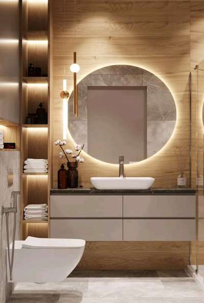 Lighting, Bathroom Designs by Carpenter Imran Saifi, Ghaziabad | Kolo