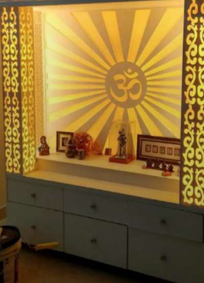Prayer Room, Storage Designs by Interior Designer Manoj Thekedar furniture, Ghaziabad | Kolo