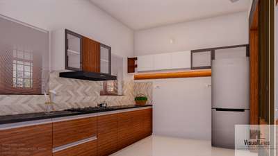 Kitchen, Storage Designs by Architect VisualLines Designs, Malappuram | Kolo
