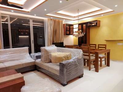 Ceiling, Furniture, Lighting, Living, Table Designs by Interior Designer joemon joseph, Ernakulam | Kolo