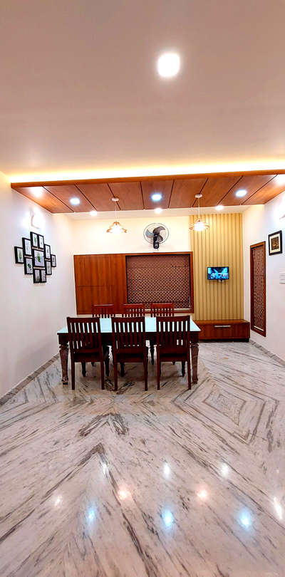 Ceiling, Lighting, Dining, Table, Furniture Designs by Building Supplies Rasheed Saraco, Malappuram | Kolo