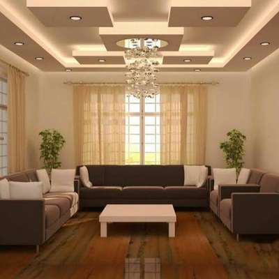 Living, Table, Ceiling, Lighting Designs by Interior Designer shakil khan, Faridabad | Kolo