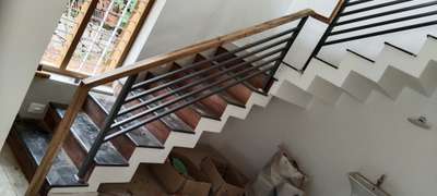 Staircase Designs by Carpenter Midhun  7907070941, Kollam | Kolo