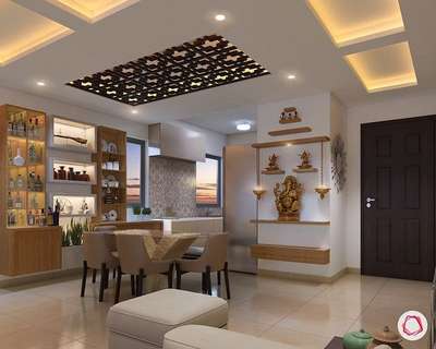 Dining, Prayer Room Designs by Interior Designer Er FIROJ SAIFI, Gautam Buddh Nagar | Kolo