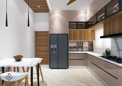 Kitchen, Storage, Lighting, Table, Furniture Designs by Carpenter perfect  interior solution, Malappuram | Kolo