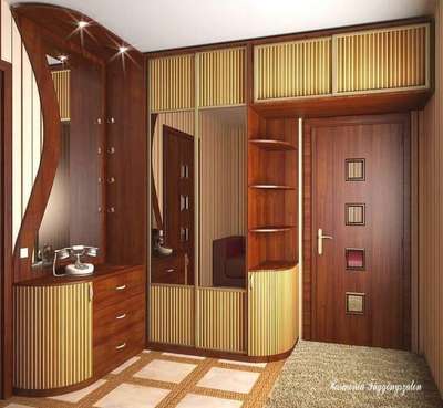Storage, Door, Flooring Designs by Architect Pradeep Bhavana, Thiruvananthapuram | Kolo