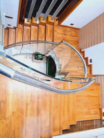 Staircase Designs by Architect AJMEER KHAN M N, Kollam | Kolo