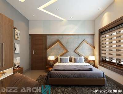 Bedroom, Wall, Ceiling, Lighting Designs by Interior Designer shijin viswanath, Kannur | Kolo