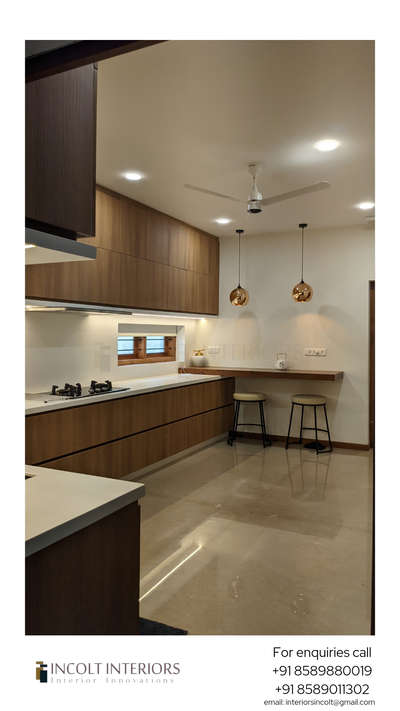 Kitchen, Lighting, Storage Designs by Interior Designer incolt interiors, Kozhikode | Kolo
