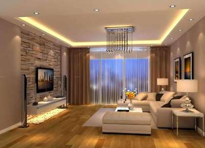 Lighting, Living, Ceiling, Furniture, Storage Designs by Interior Designer KANHA INTERIOR DECOR, Ghaziabad | Kolo