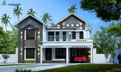 Exterior, Outdoor Designs by Civil Engineer FASAL Rahman, Malappuram | Kolo