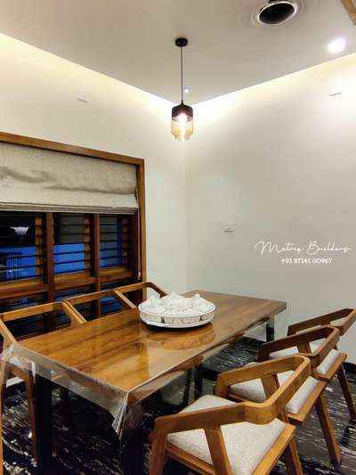 Furniture, Table, Dining, Lighting Designs by Architect METRIQ  BUILDERS, Kannur | Kolo