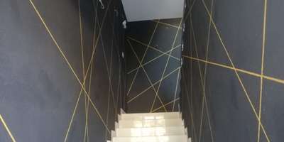 Staircase, Wall Designs by Painting Works Syam Lal rainbow painting service, Alappuzha | Kolo