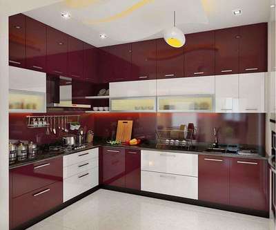 Kitchen, Lighting, Storage Designs by Civil Engineer FABINAS NAS, Kannur | Kolo
