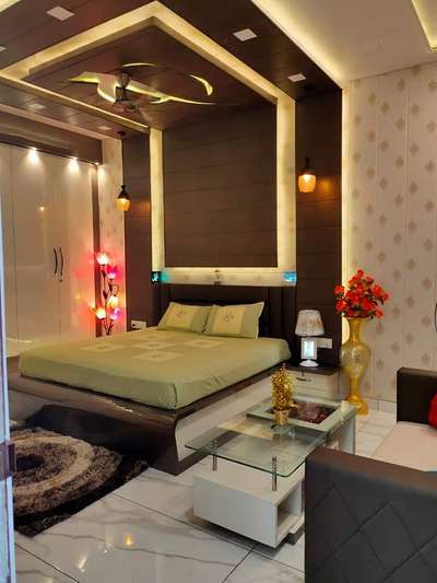 Bedroom, Ceiling, Furniture, Lighting, Storage Designs by Carpenter Faizan faizan, Gautam Buddh Nagar | Kolo
