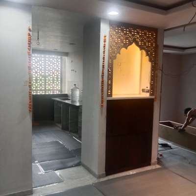 Kitchen, Lighting, Prayer Room, Storage Designs by Contractor Dharmpal Jayalwal, Jaipur | Kolo