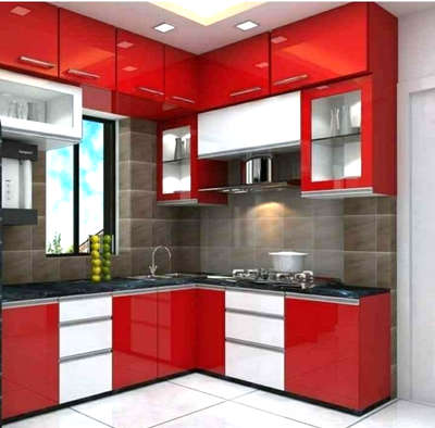Kitchen, Storage, Window Designs by Contractor Raj Enterprise -Interior Contractor, Ernakulam | Kolo