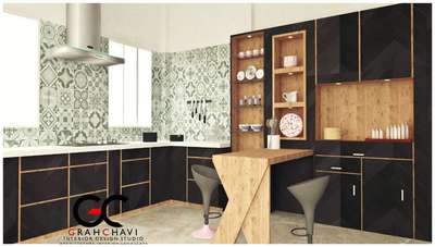 Kitchen, Storage Designs by Architect GrahChavi interiors, Indore | Kolo