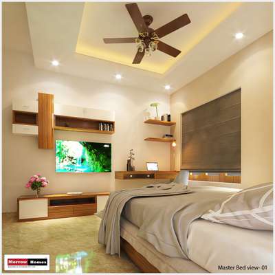 Bedroom, Storage, Lighting, Ceiling, Furniture Designs by Architect morrow home designs , Thiruvananthapuram | Kolo