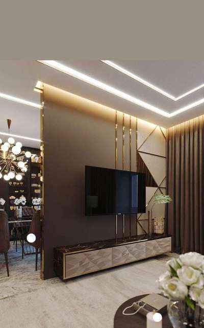 Ceiling, Lighting, Living, Storage Designs by Contractor Md Arif  Siddiqui, Delhi | Kolo