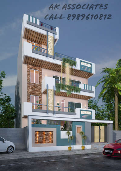 Exterior Designs by Civil Engineer AK ASSOCIATES, Khargone | Kolo
