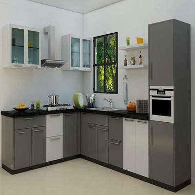 Kitchen Designs by Contractor Binu Devassy, Ernakulam | Kolo