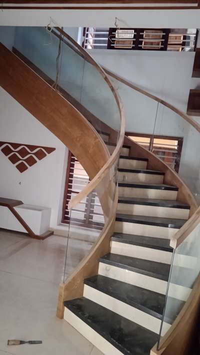 Staircase Designs by Carpenter mahesh mm, Thrissur | Kolo