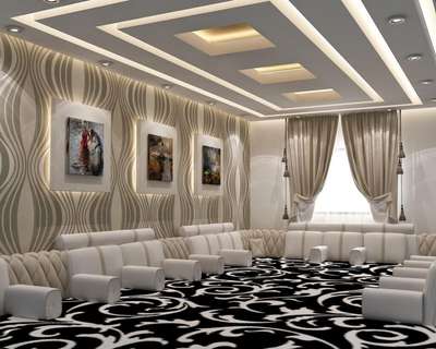 Ceiling, Furniture, Lighting, Living Designs by Contractor jafar ak, Malappuram | Kolo