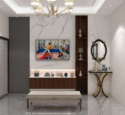 Living, Lighting, Storage Designs by Interior Designer farman alvi, Delhi | Kolo