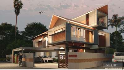 Exterior, Lighting Designs by Civil Engineer Nisar P, Kozhikode | Kolo