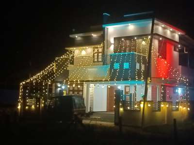 Exterior, Lighting Designs by Civil Engineer 3LINES DESIGN BUILD CONTRACT, Malappuram | Kolo