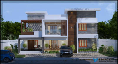 Exterior Designs by Civil Engineer Tenacity Builders    and Designers , Ernakulam | Kolo