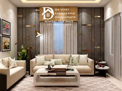 Furniture, Lighting, Living, Table, Storage Designs by 3D & CAD Da Vinci House ELEVATION  INTERIOR, Indore | Kolo