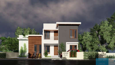 Exterior Designs by Contractor SPADE Builders, Thiruvananthapuram | Kolo