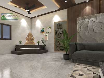 Lighting, Living, Prayer Room, Furniture, Storage Designs by Civil Engineer Manisha Bedse, Indore | Kolo