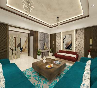 Ceiling, Furniture, Lighting, Living, Table Designs by Interior Designer shankar singh  Shekhawat , Alwar | Kolo