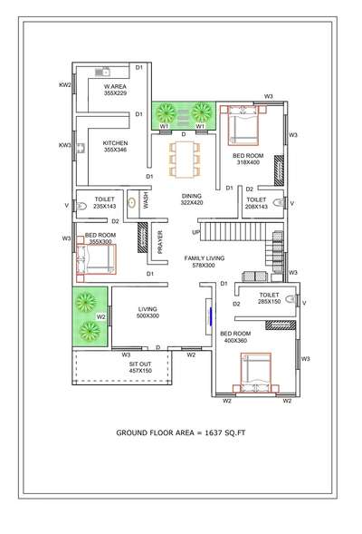Plans Designs by Civil Engineer Imperial builders  and contractors, Ernakulam | Kolo