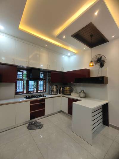 Ceiling, Kitchen, Lighting, Storage Designs by Contractor hilook  interior solutions , Palakkad | Kolo