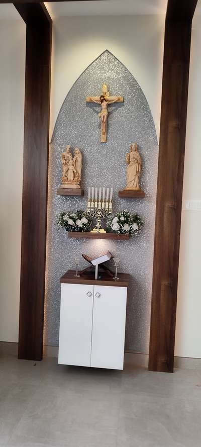 Prayer Room, Storage Designs by Contractor Jomon  Kottackakam, Idukki | Kolo