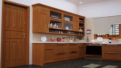 Door, Kitchen, Storage Designs by Interior Designer living  designs, Kollam | Kolo