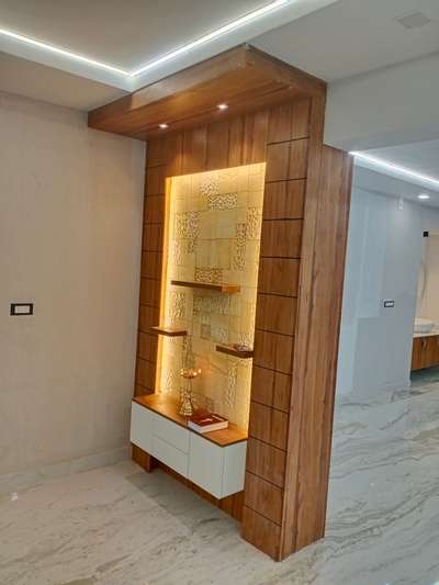Lighting, Prayer Room, Storage Designs by Contractor Samkutty Sabuthomas, Ernakulam | Kolo
